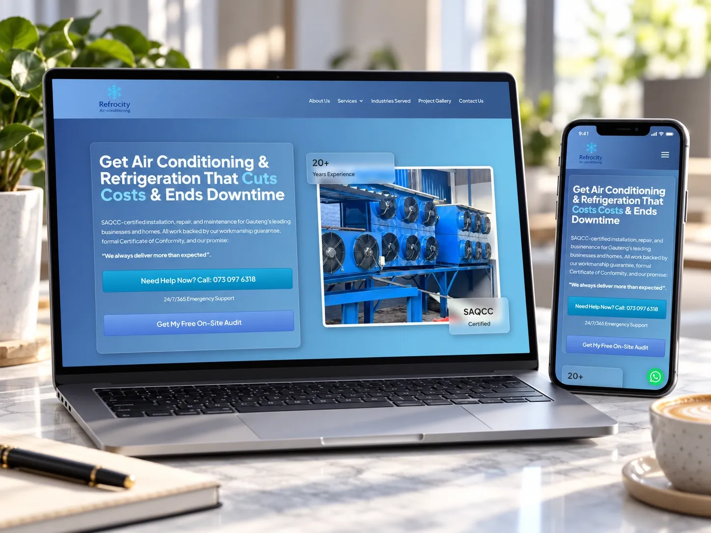 Real Zaybair South African air conditioning and refrigeration website.